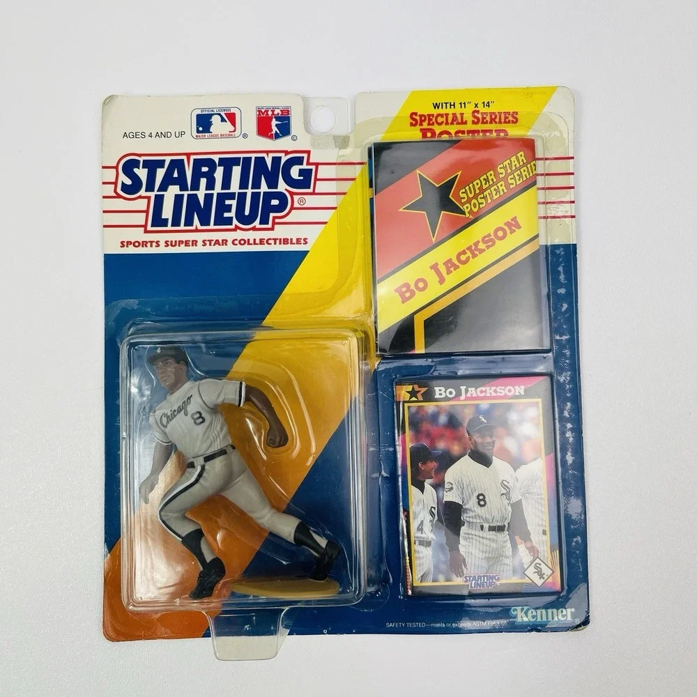 1991 Bo Jackson Chicago White Sox Starting Lineup MLB Action Figure Kenner
